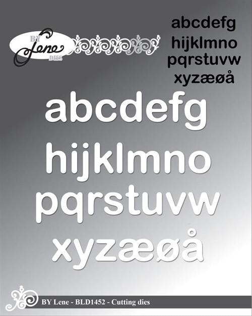 By Lene dies Alphabet-Lower case a: 1x1,1cm